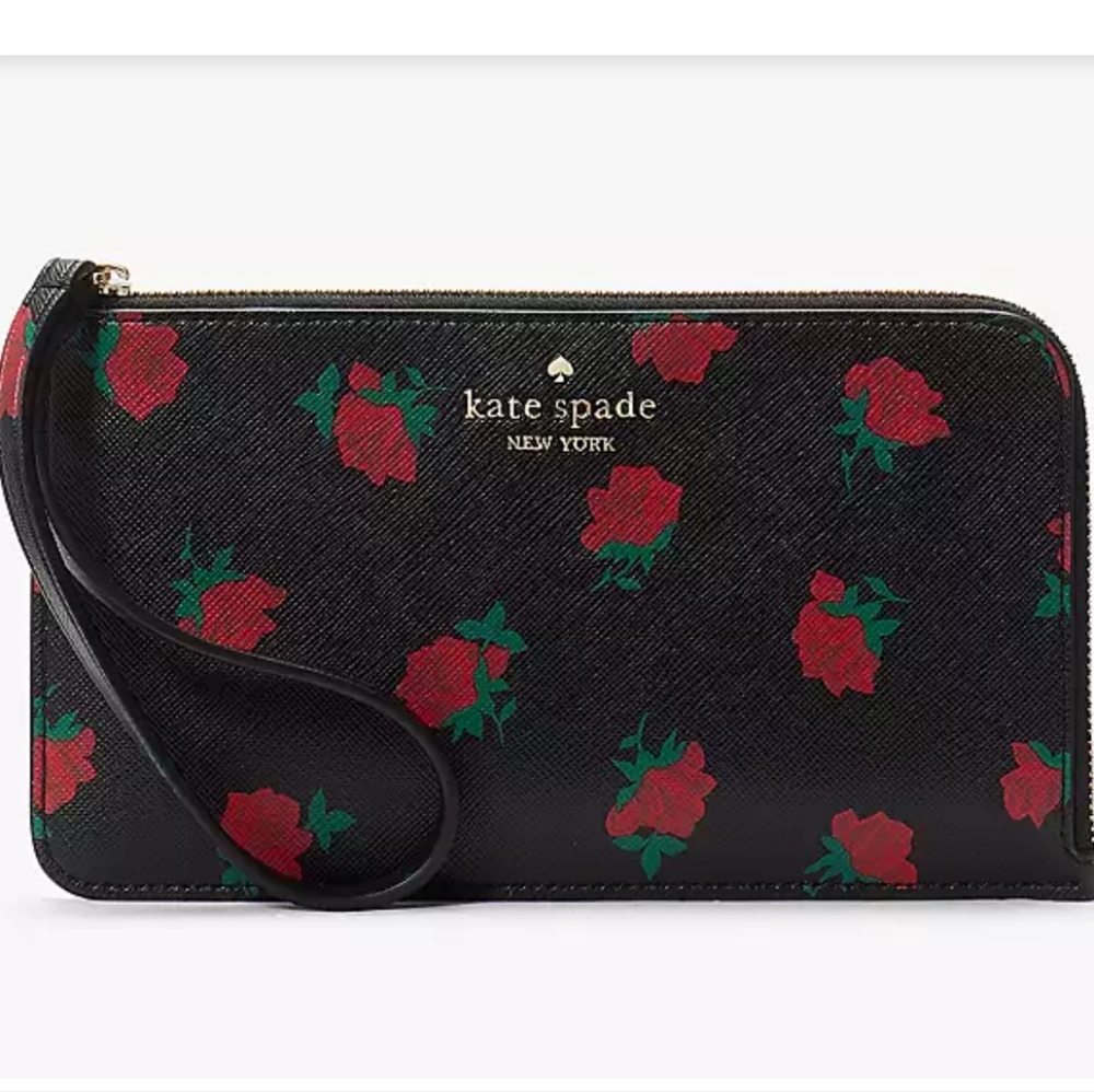 Kate Spade KE634 Lucy Medium L-Zip Wristlet with DIY Gift Wrap Kit